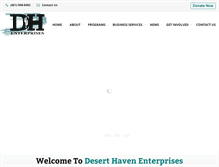 Tablet Screenshot of deserthaven.org